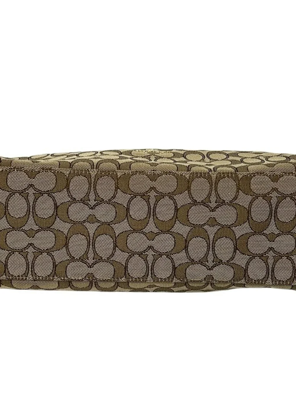 COACH Signature Celeste EW Hobo F58284 Beige Dark Brown Pink Jacquard Leather